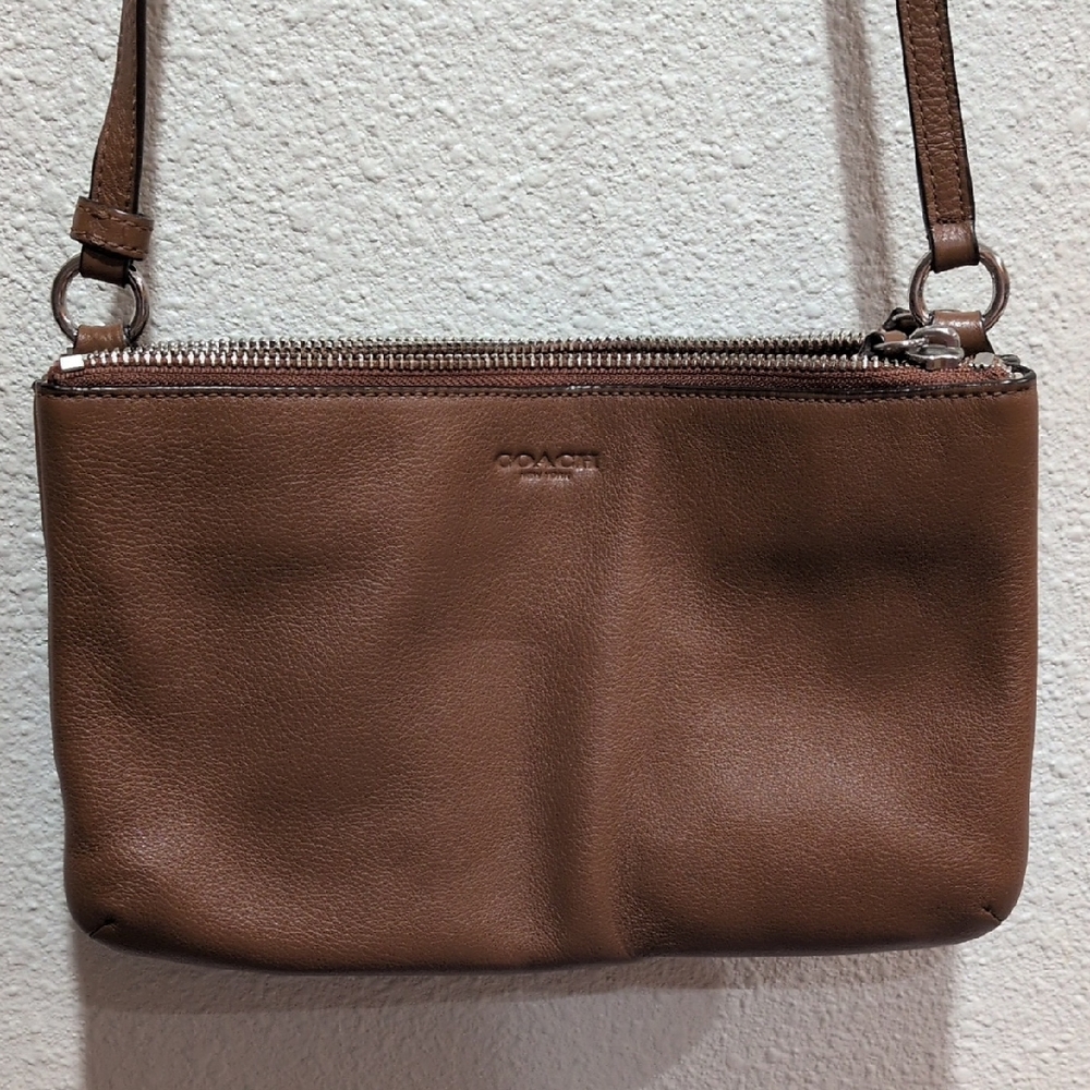 Coach Tan Leather Crossbody Bag